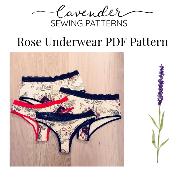 Cheeky Underwear PDF Sewing Pattern Lingerie Pattern, Cheeky